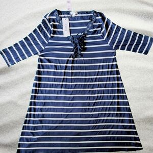 Exist Navy and White Striped Tunic